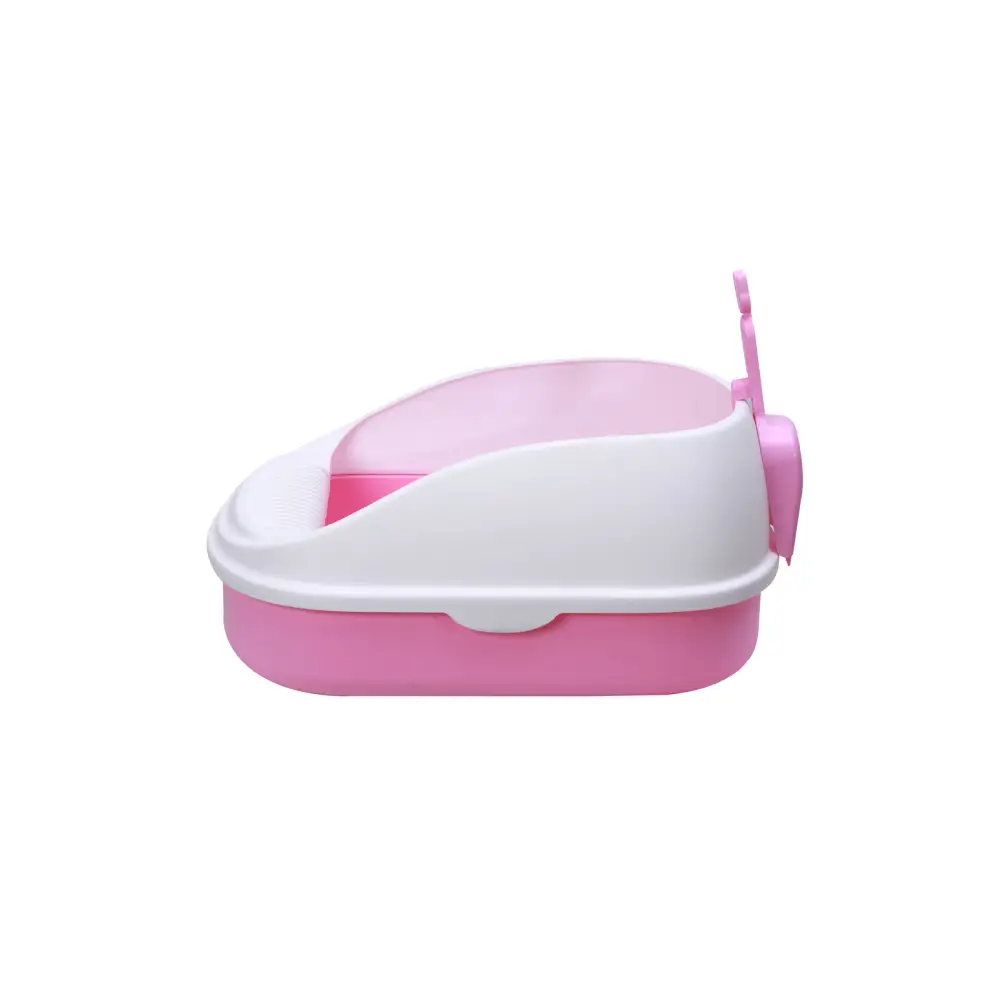 YES4PETS Medium Portable Cat Toilet Litter Box Tray with Scoop Pink - Pet Care > Cat Supplies > Cat Litter