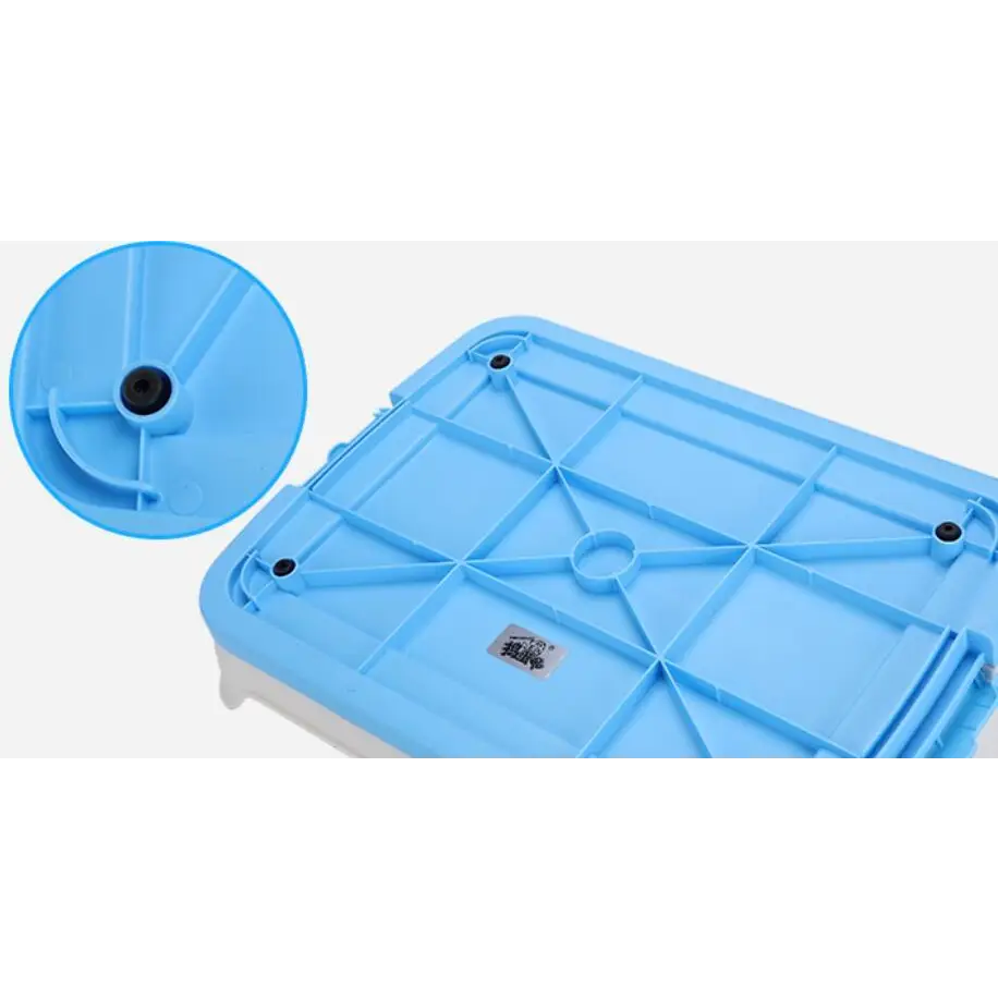 YES4PETS Medium Portable Dog Potty Training Tray Pet Puppy Toilet Trays Loo Pad Mat With Wall Blue - Pet Care > Dog