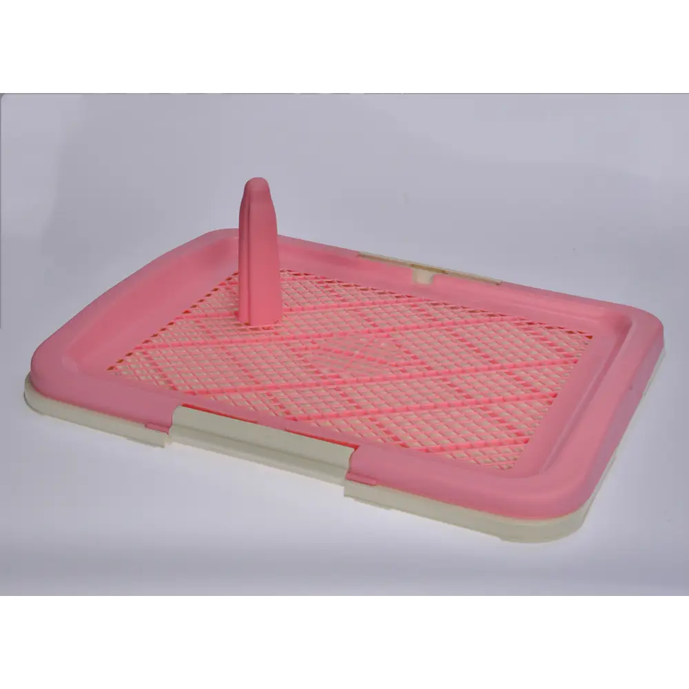 YES4PETS Medium Portable Dog Potty Training Tray Pet Puppy Toilet Trays Loo Pad Mat Pink - Pet Care > Dog Supplies >