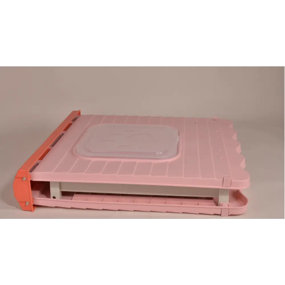 YES4PETS Small Foldable Plastic Pet Dog Puppy House Kennel Pink - Pet Care > Dog Supplies > Dog Playpens & Gates