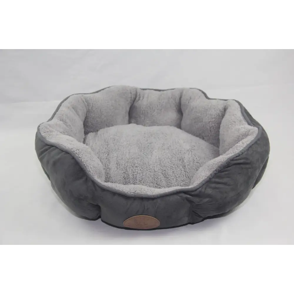 YES4PETS Washable Blue / Grey Fleece Soft Pet Dog Cat Bed-Medium - Pet Care > Dog Supplies > Dog Beds