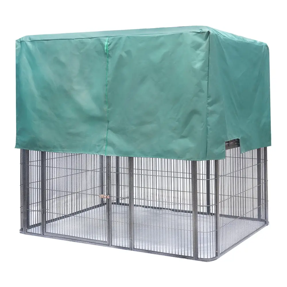 YES4PETS XXXXL Walk-in Bird Cat Dog Chicken Rabbit Cage Pet Parrot Aviary Perch 219x158x203cm With Green Cover - Pet
