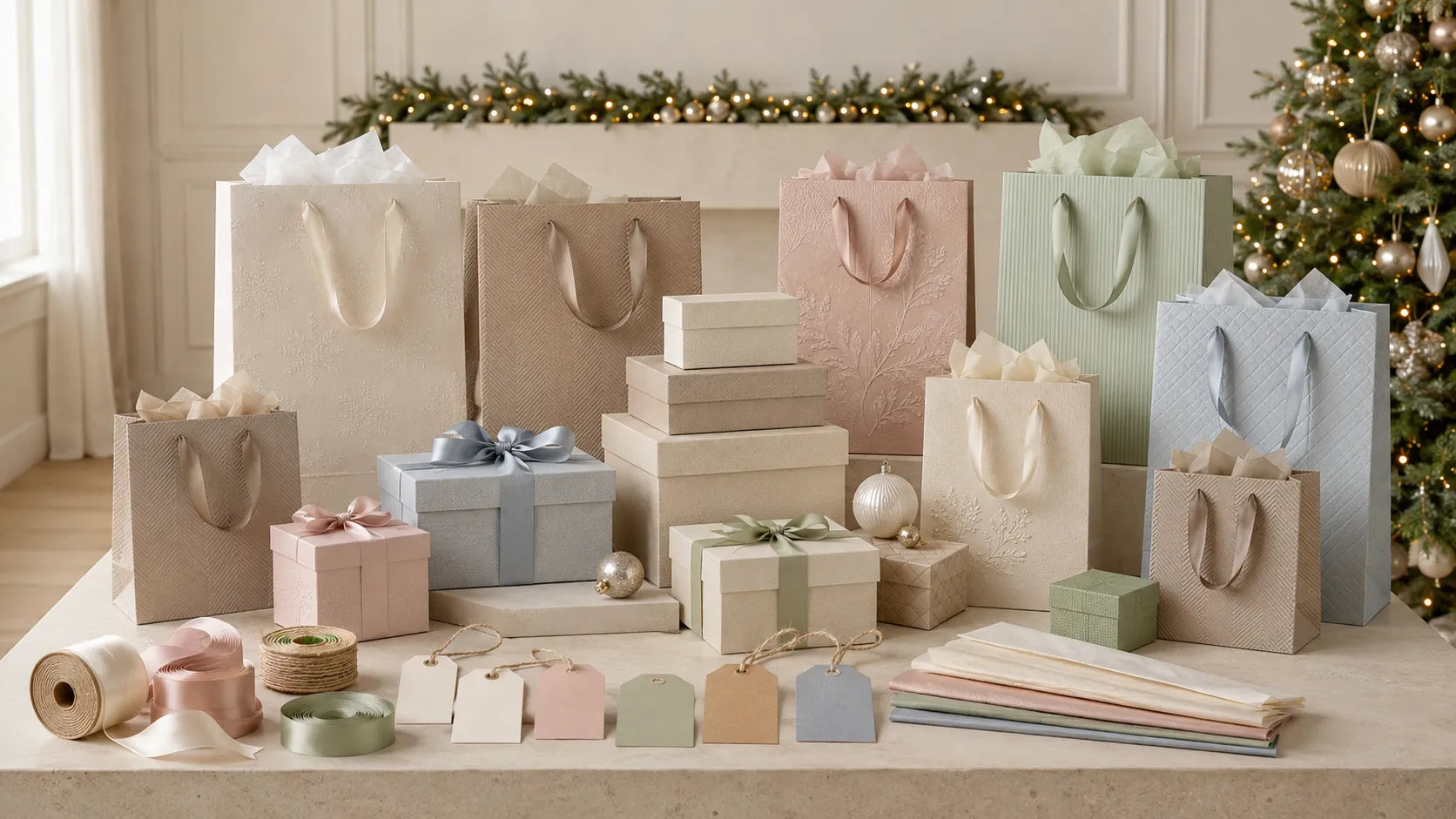 Gift Bags, Boxes & Tags