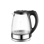 1.7L Electric Glass Kettle LED Blue Light 360 Automatic Cordless Water Boiling Jug - Appliances > Kitchen Appliances