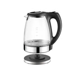 1.7L Electric Glass Kettle LED Blue Light 360 Automatic Cordless Water Boiling Jug - Appliances > Kitchen Appliances