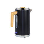 1.7L Kitchen Kettle in Black w/ Wood Accents - Appliances > Kitchen Appliances