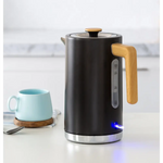 1.7L Kitchen Kettle in Black w/ Wood Accents - Appliances > Kitchen Appliances