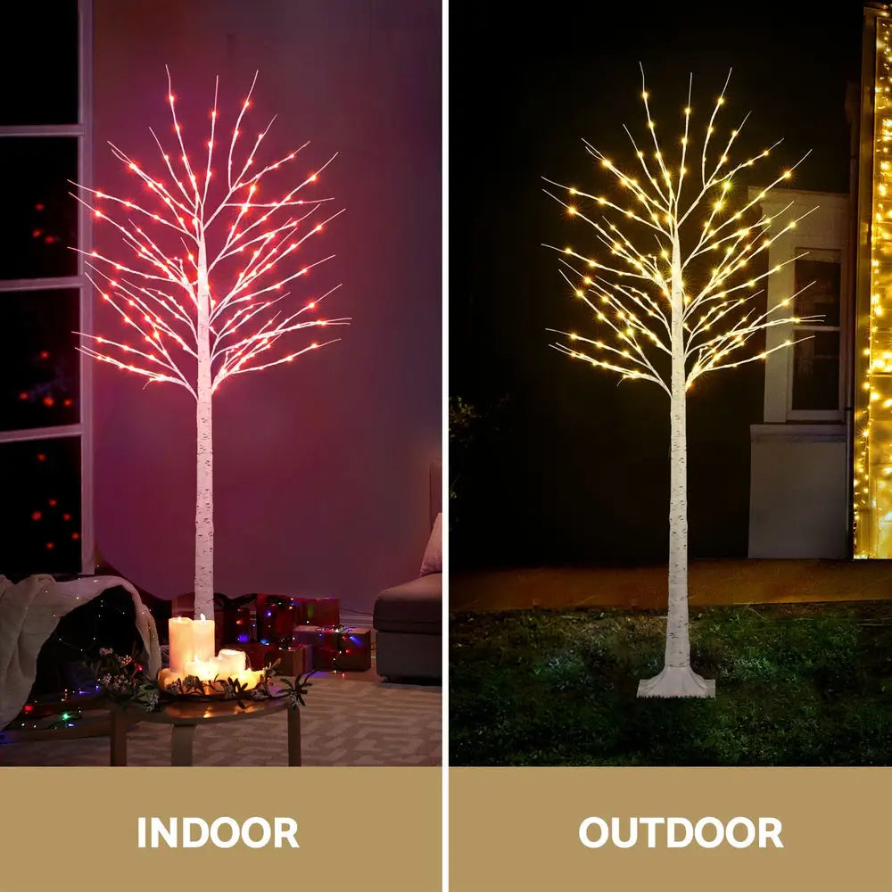 1.7M Christmas Tree 120 RGB LED Lights Jingle Jollys - Occasions > Christmas > Christmas Trees