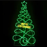 1.7M Christmas Tree 230 LED RGB Motif Lights Jingle Jollys - Occasions > Christmas > Christmas Trees