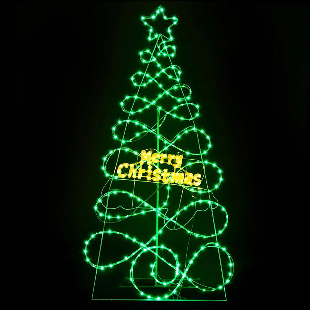 1.7M Christmas Tree 230 LED RGB Motif Lights Jingle Jollys - Occasions > Christmas > Christmas Trees