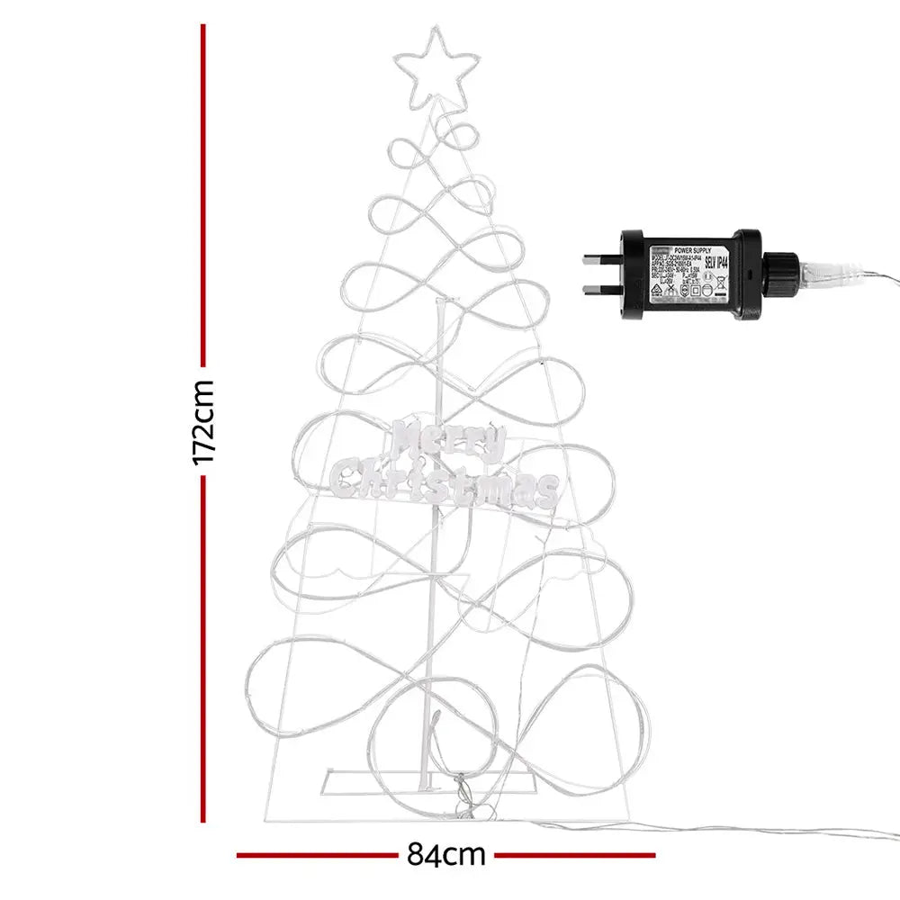 1.7M Christmas Tree 230 LED RGB Motif Lights Jingle Jollys - Occasions > Christmas > Christmas Trees