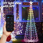 1.8M Christmas Tree 265 LED RGB Fairy Lights Jingle Jollys - Occasions > Christmas > Christmas Trees