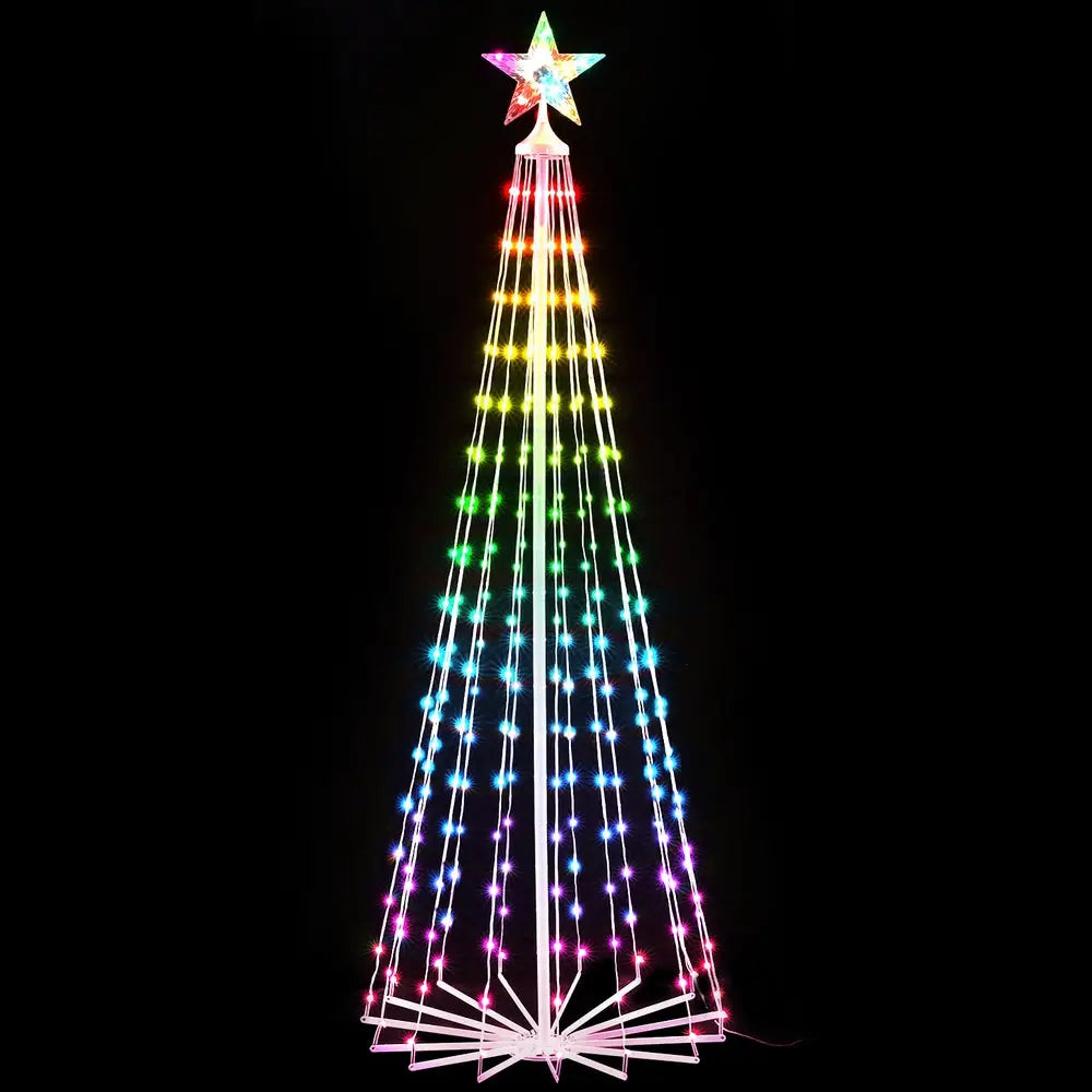 1.8M Christmas Tree 265 LED RGB Fairy Lights Jingle Jollys - Occasions > Christmas > Christmas Trees