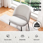1 Artiss Dining Table and 4 Chairs Set Marble White - Furniture > Dining > Dining Set