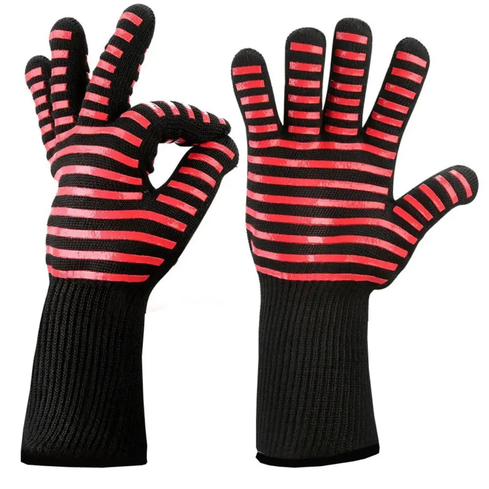 1 Pair Heat Proof Glove red - Home & Garden > BBQ