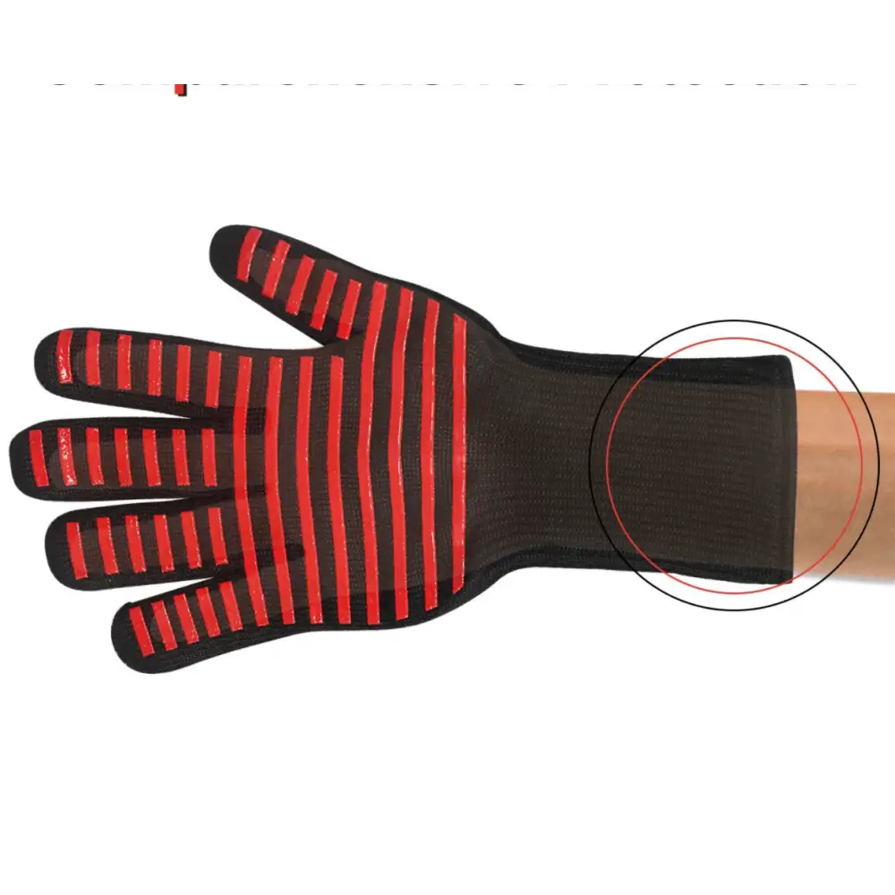 1 Pair Heat Proof Glove red - Home & Garden > BBQ