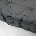 1 Pc Floor Box Cushion Pad 40 x 40 + 8 cm Grey - Home & Garden > Bedding