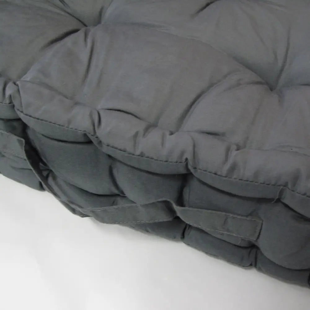 1 Pc Floor Box Cushion Pad 40 x 40 + 8 cm Grey - Home & Garden > Bedding