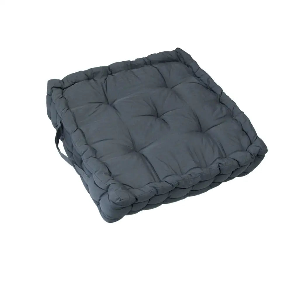 1 Pc Floor Box Cushion Pad 40 x 40 + 8 cm Grey - Home & Garden > Bedding
