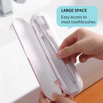 1 Piece Cyan Portable UV-C Toothbrush Sterilizer - Rechargeable Travel Case with UV-C Disinfection Compact
