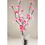 1 Set of 50cm H 20 LED Pink Frangipani Tree Branch Stem Fairy Light Wedding Event Party Function Table Vase Centrepiece