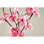 1 Set of 50cm H 20 LED Pink Frangipani Tree Branch Stem Fairy Light Wedding Event Party Function Table Vase Centrepiece