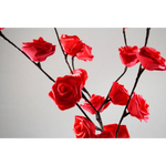 1 Set of 50cm H 20 LED Red Rose Tree Branch Stem Fairy Light Wedding Event Party Function Table Vase Centrepiece