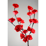 1 Set of 50cm H 20 LED Red Rose Tree Branch Stem Fairy Light Wedding Event Party Function Table Vase Centrepiece