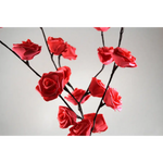 1 Set of 50cm H 20 LED Red Rose Tree Branch Stem Fairy Light Wedding Event Party Function Table Vase Centrepiece