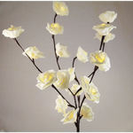 1 Set of 50cm H 20 LED White Rose Tree Branch Stem Fairy Light Wedding Event Party Function Table Vase Centrepiece