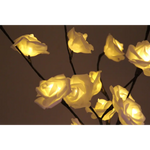 1 Set of 50cm H 20 LED White Rose Tree Branch Stem Fairy Light Wedding Event Party Function Table Vase Centrepiece