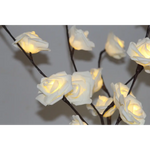 1 Set of 50cm H 20 LED White Rose Tree Branch Stem Fairy Light Wedding Event Party Function Table Vase Centrepiece
