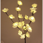 1 Set of 50cm H 20 LED White Rose Tree Branch Stem Fairy Light Wedding Event Party Function Table Vase Centrepiece