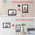 10.1-Inch Wooden Frame WiFi Digital Photo Frame - 32GB Storage IPS Touchscreen App Remote Sharing - Home & Garden >