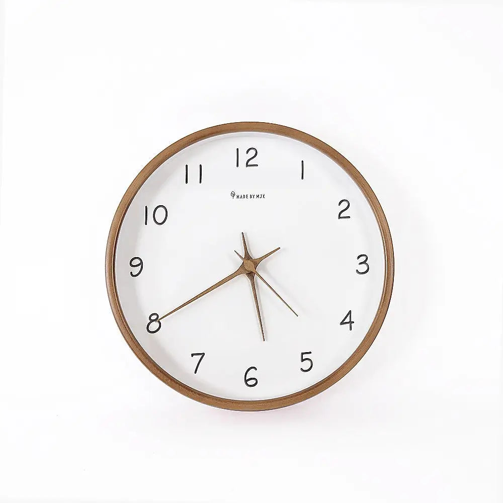 10’’ Clock Wooden Modern Wall Art - Home & Garden > Decor