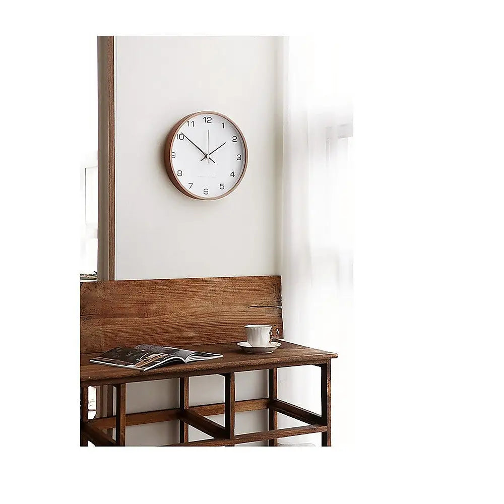 10’’ Clock Wooden Modern Wall Art - Home & Garden > Decor