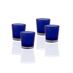 10 Pack Blue Frosted Glass Votive Tealight Candle Holders House Party Cenrepiece Xmas Wedding Decor Glass Candlestick