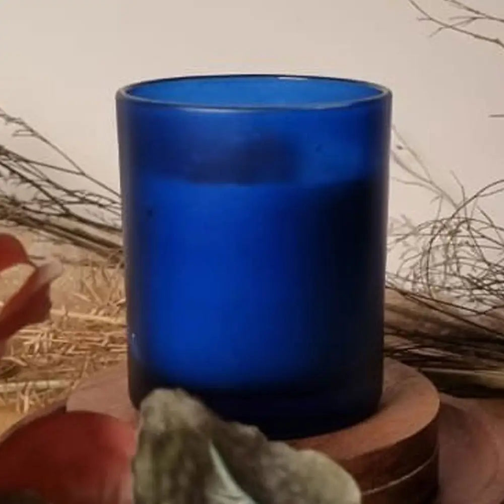10 Pack Blue Frosted Glass Votive Tealight Candle Holders House Party Cenrepiece Xmas Wedding Decor Glass Candlestick