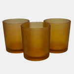 10 Pack Brown Frosted Glass Votive Tealight Candle Holders House Party Cenrepiece Xmas Wedding Decor Glass Candlestick