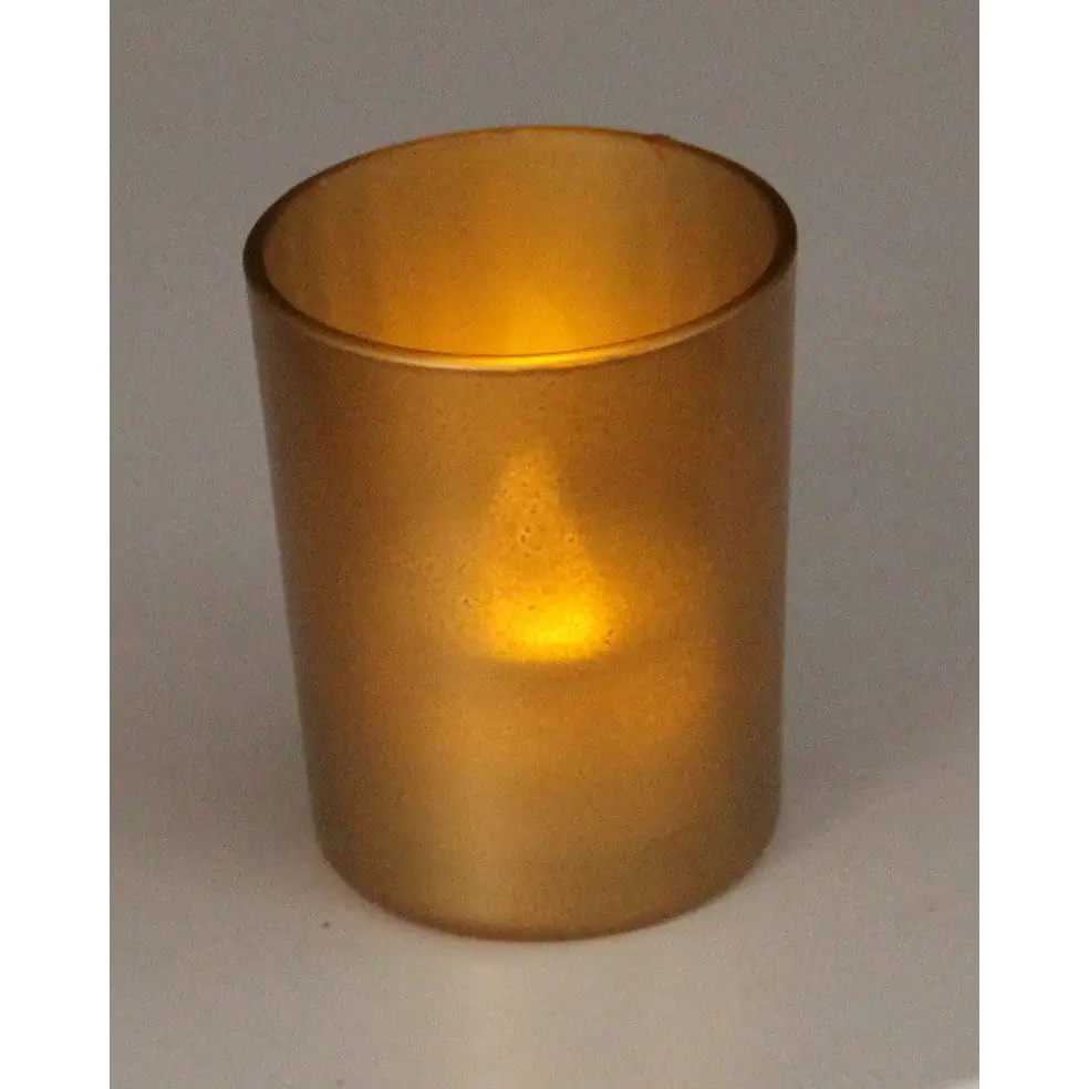 10 Pack Matt Gold Glass Votive Candle Holders Table Centreoieces Xmas Wedding Anniversary Event Recption Party Function