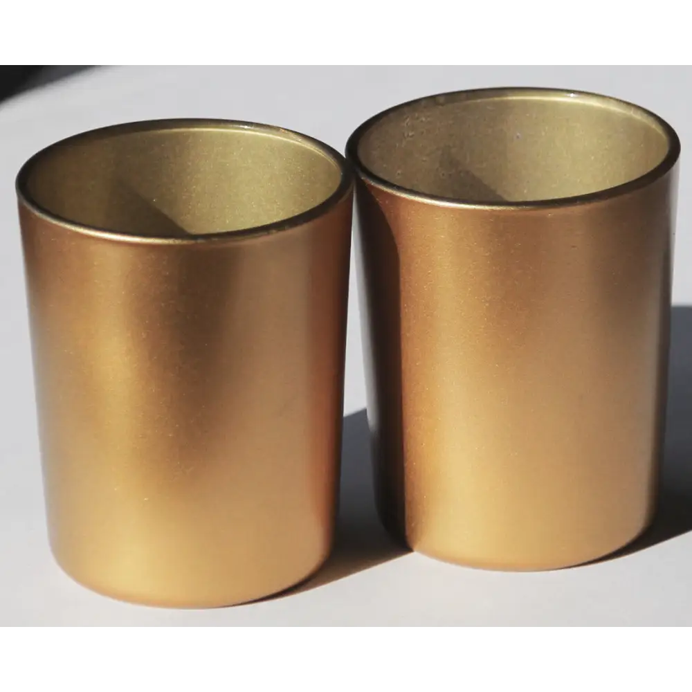 10 Pack Matt Gold Glass Votive Candle Holders Table Centreoieces Xmas Wedding Anniversary Event Recption Party Function