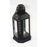 10 Pack of Black Metal Miners Lantern Summer Wedding Home Party Room Balconey Deck Decoration 21cm Tealight Candle