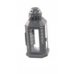 10 Pack of Dark Grey Metal Miners Lantern Summer Wedding Home Party Room Balconey Deck Decoration 21cm Tealight Candle