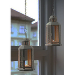 10 Pack of Dark Grey Metal Miners Lantern Summer Wedding Home Party Room Balconey Deck Decoration 21cm Tealight Candle