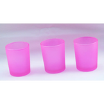 10 Pack Pink Frosted Glass Votive Tealight Candle Holders House Party Cenrepiece Xmas Wedding Decor Glass Candlestick