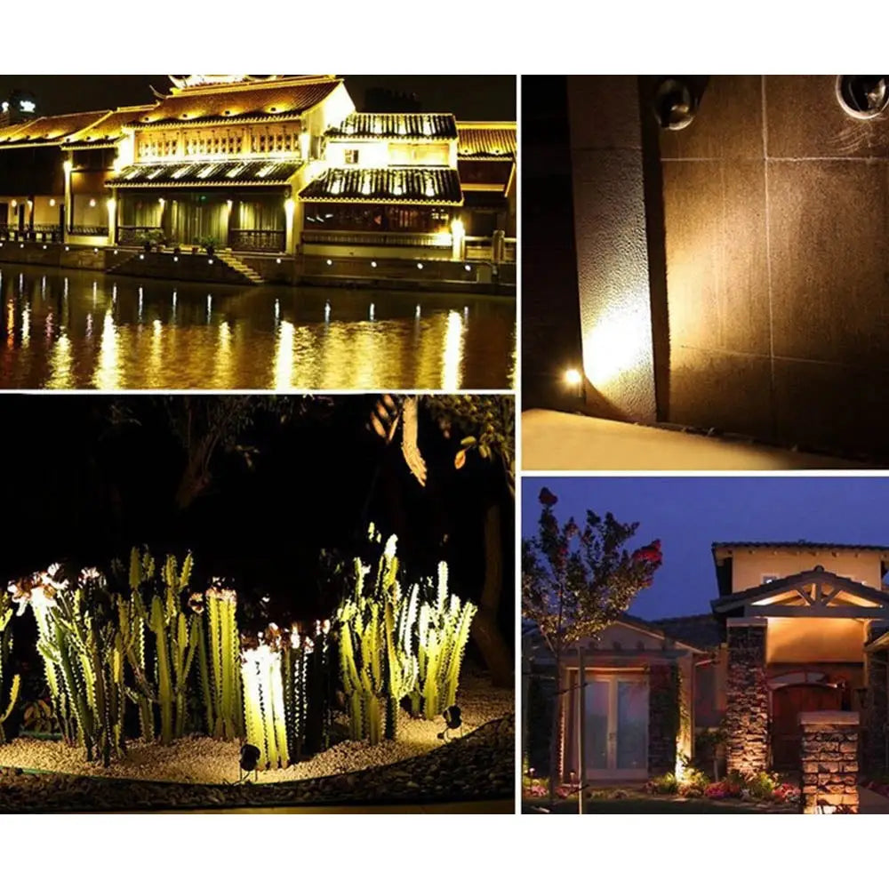 10PCS 12V LED Waterproof Outdoor Garden Spotlights Landscape Light Flood Lights - Home & Garden > Garden Lights