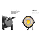 10PCS LED Spotlights Landscape Warm light Lamp Waterproof Outdoor Garden Yard 12V - Home & Garden > Lighting