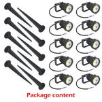 10PCS LED Spotlights Landscape Warm light Lamp Waterproof Outdoor Garden Yard 12V - Home & Garden > Lighting