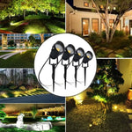 10PCS LED Spotlights Landscape Warm light Lamp Waterproof Outdoor Garden Yard 12V - Home & Garden > Lighting