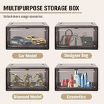 10 Piece Premium Acrylic Shoe Box Sneaker Display Storage Case Boxes Magnetic Door Au - Furniture > Living Room > Shoe